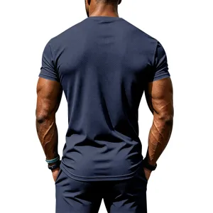 Men's Quick Dry Athletic Short Sleeve T-Shirt Breathable Mesh Fitness Gym Workout Tee