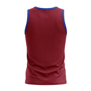 Heren sport fitness tanktop, retro colorblock mouwloos gym workout shirt voor heren
