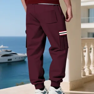 Pantaloni Cargo Felpati Uomo Inverno Streetwear Casual Jogging Pantaloni Caldi