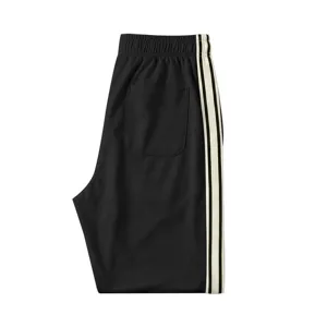 Pantalon de Sport Décontracté pour Homme Loose Fit Rayures Latérales Jogging Pants