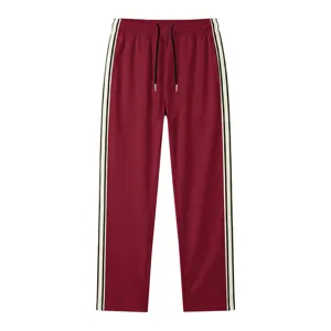 Pantalon de jogging décontracté pour homme avec cordon et bandes latérales de sport.