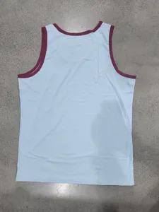Heren retro contrast bies sport tanktop losse sneldrogende gym fitness training
