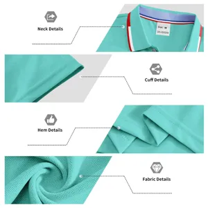 Men's solid color quick dry golf polo shirt short sleeve casual business sportswear top new.