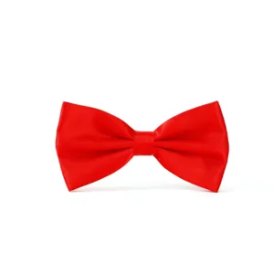 Klassische rote Fliege fuer Herren Hochzeit Braeutigam Smoking elegante Satin Schleife Krawatte