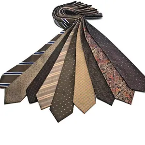 Cravatta Formale da Lavoro da Uomo Retrò Classico Paisley Motivo Geometrico Jacquard Poliestere Cravatta Matrimonio Festa Collo Abbigliamento