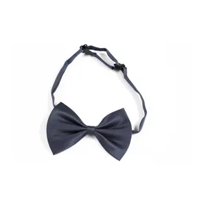Nœud papillon réglable gris foncé pour costume homme mariage et spectacle détail.