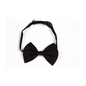 Nœud papillon de costume noir classique pour hommes, cravate formelle élégante avec sangle réglable.