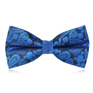 Men Formal Paisley Satin Bow Tie Wedding Business Groom Tuxedo Bowknot Suit Neckwear Accessories