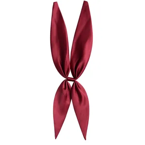 Nœud papillon pré-noué rouge vin uni cravate marin uniforme JK style académique doux