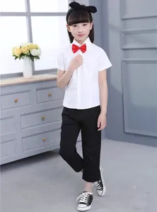 Ensemble nœud papillon enfant chemise blanche performance costume chorale école