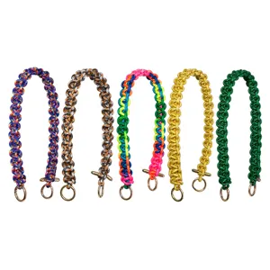 Gewebter Taschenriemen Ersatz Bunter Gewebter Schultergurt Für Hobo Unterarmtaschen Damen Handtasche Zubehör