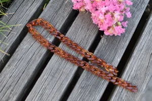 Amber acrylic bag chain 20mmx30mm replacement strap stylish purse handle accessory
