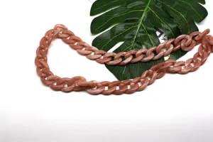Acrylic bag chain strap medium size 20mm 30mm stylish resin shoulder strap for crossbody bags