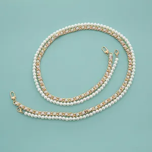 DIY chaine de sac en perles sangle d'epaule de rechange chaine en metal dore accessoire