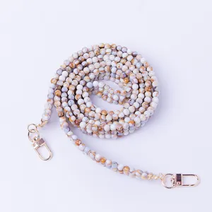Sangle De Sac En Perles Acrylique Style De Luxe Chaîne De Remplacement Fermoirs Dorés