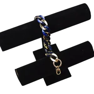 Blue acrylic and gold metal chain strap for women handbag and phone case stylish accessory.