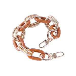 DIY 30cm acrylic and metal chain strap for phone cases and bags, stylish chunky accessory.