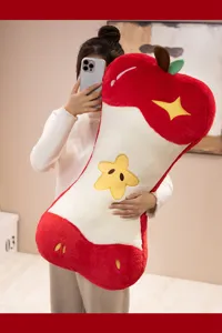 Cuscino in peluche nucleo di mela divertente creativo giocattolo morbido divano decoro