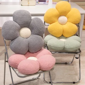 Cuscino Decorativo a Forma di Fiore in Velluto a Costine Peluche a Petali Cuscino per Divano Tappetino da Pavimento Decorativo per Soggiorno Regalo Ragazze
