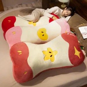 Divertente Cuscino di Peluche a Torsolo di Mela Morbido Frutto Farcito Cuscino Decorativo per Letto Divano Camera Regalo per Bambini Ragazze Rosso Rosa