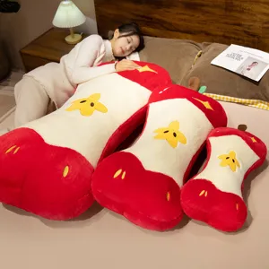 Cuscino in peluche a forma di torsolo di mela simpatico giocattolo morbido camera letto