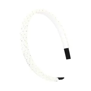Elegant rhinestone headband for women, sparkling crystal hair hoop for daily wear.