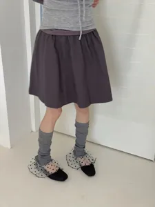 Detail shot of women summer thin leg warmers with lace polka dot ruffles, sweet JK Lolita style.