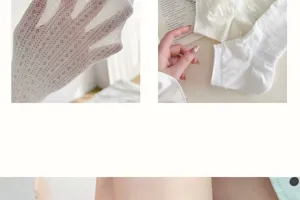 Cotton mesh stirrup leg warmers detail, breathable summer ballet style socks close up view