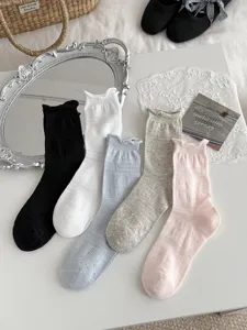 Sommer dünne atmungsaktive hohle Spitze koreanischer Stil Ballett Rüschen Socken