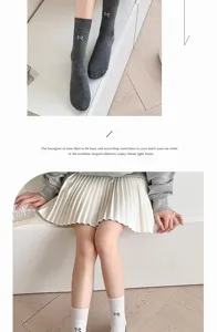 Damen süße Ballett Stil Schleife Mittelsocken Baumwolle Strümpfe lässige Alltagskleidung