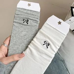 Damen vielseitige Ballett Stil Socken süsse Schleife Socken Sommer dünne Mesh Sockchen