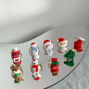 Weihnachten Cartoon Harz Legierung Verstellbar Offener Ring Für Damen Süß Weihnachtsmann Schneemann Rentier Weihnachtsbaum Urlaub Party Schmuck Geschenk