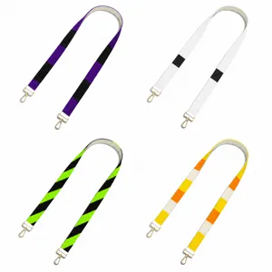 Minimalist Geometric Striped Bag Strap Glass Seed Beads Woven Wide Shoulder Strap With Metal Buckle For Halloween Purse Decoration Accessories