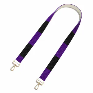 Colorful beaded handbag replacement strap with gold metal clasps for stylish shoulder bags.