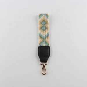 Handgemachte Perlen Handschlaufe fuer Schlüssel Handy Lanyard Boho Schlüsselanhänger Deko