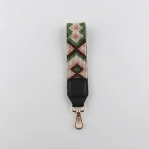 Handgemachte Perlen Handschlaufe Schlüsselband Handykette mit geometrischem Muster