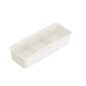 Expandable plastic drawer organizer adjustable desktop storage box for kitchen and underwear