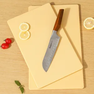 Tabla de cortar antibacteriana japonesa de plástico de doble cara para la cocina.