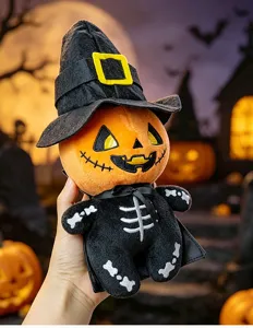 Halloween pumpkin skeleton plush toy cute cartoon doll funny party gift product detail