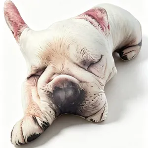 Cute 3D French Bulldog plush pillow soft sleeping dog stuffed toy home sofa cushion doll