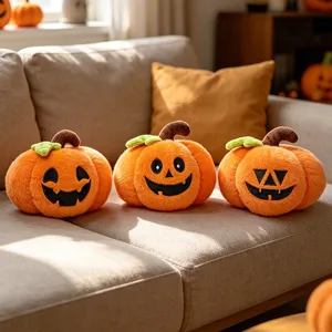 Halloween plush pumpkin toy cute stuffed doll soft festival gift home sofa decoration