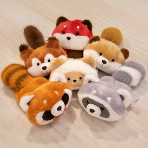 Schattige Magnetische Dierlijke Koelkastmagneet Pluche Speelgoed Kat Wasbeer Otter Vos Eekhoorn Pop Zachte Koelkast Decoratie Voor Kinderen