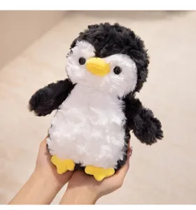 Leuke pluche pinguin speelgoed zachte gevulde dierlijke poppen voor kinderen comfort.