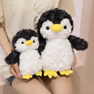 Leuke schattige pinguin pluche speelgoedset, zachte gevulde dierrenpop voor kinderen
