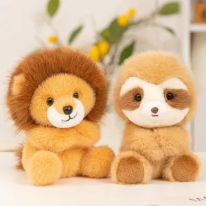 Cartoon Magnetic Hug Lion And Sloth Plush Toy Cute Animal Stuffed Doll Soft Comforting Plushie For Children Bedroom Decor