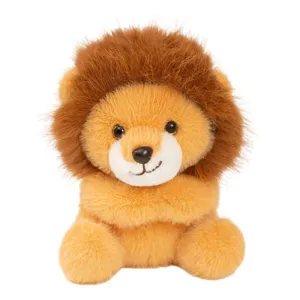 Cute magnetic hug lion plush toy soft stuffed animal doll for kids soothing companion gift