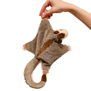 Mignon jouet en peluche écureuil volant douce poupée sugar glider cadeau anniversaire.