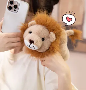 Cute lion plush toy cute animal stuffed doll children soft companion gift pillow toy