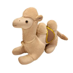 Lindo peluche de camello dibujos animados suave muñeca animal del desierto regalo para niños.