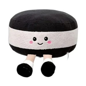 Lindo juguete de peluche con disco de curling y muñeco relleno para los niños de cumpleaños.
